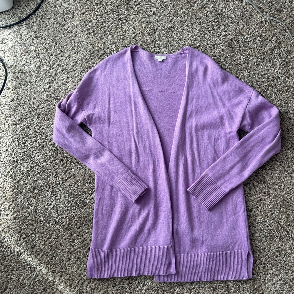GAP Lavender Open-Front Women's Cardigan